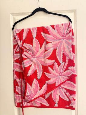 FARM Rio Pink & Red Floral Knit Dress